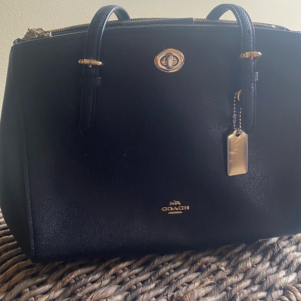Coach Black Leather Bag